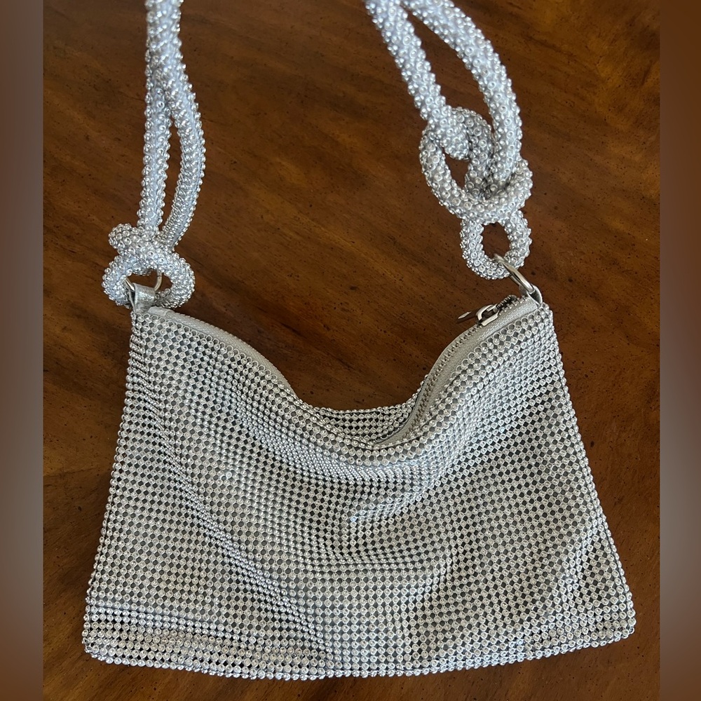 Silver Rhinestone Handbag (never worn)